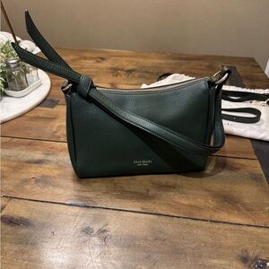 Kate Spade New York medium knott pebble leather bag - color: Bonsai